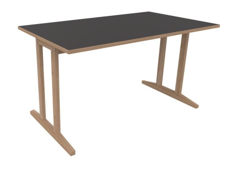 Table Soline piètement à dégagement latéral - 140x80 cm